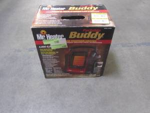 lot 811 image: Mr. Heater Portable Buddy MH9BX 9000 BTU Radiant Propane Heater F232000