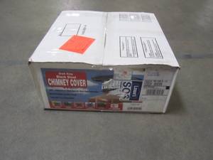 lot 813 image: Draft King Black Steel Chimney Cover CBO14