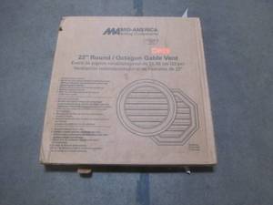 lot 814 image: Builders Edge 22 in. Octagon Gable Vent in Tan 120012222069