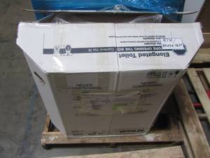 lot 303 image: KOHLER Transpose White WaterSense Elongated Chair Height 2-Piece Toilet 12-in Rough-In Size 45385-0