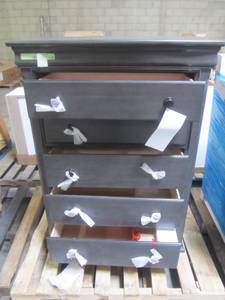 lot 305 image: American Woodcrafters Hyde 5-Drawer Park Smoke Chest 1320-CH