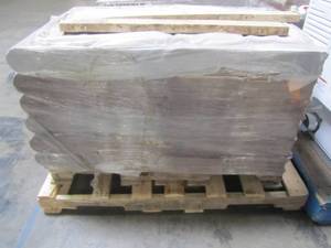 lot 316 image: Entire Pallet - Pavestone RumbleStone 10.5 in. x 3.5 in. x 5.25 in. Cafe Concrete Edger (144 Pcs.  125 Lin. ft.  Pallet) 95569