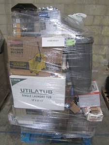 lot 102 image: WHOLESALE MIXED PALLET OF GARAGE ITEMS AND HOUSEWARES