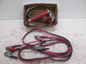 grease guns, booster cables