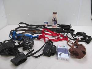 dog leashes, muzzles,harnesss