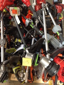 PALLET OF ECHO, TORO, HOMELITE, RYOBI OUTDOOR TOOLS