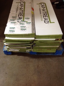 CAP A THREAD Coffee HS Hickory 47 in. Long x 12-18 in. Deep x 1-1116 in. Height Laminate to Cover Stairs 1 in. Thick