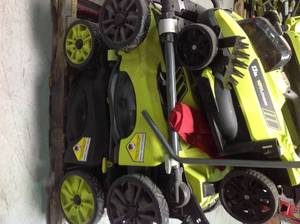 PALLET WHIT ASSORTED OF RYOBI LAWNMOWER ORIGINAL COSTUMER RETURNS