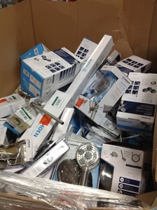 Lot with assorted Moen Shower Sprayers, Head and other items  original costumer returns