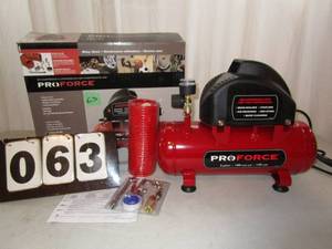 lot 63 image: Pro-Force 2 Gallon Air Compressor