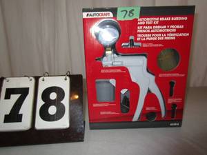 lot 78 image: Auto Craft Automotive Brake Bleeding & Test Kit