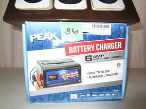 lot 86 image: Peak 6 amp Battery Charger