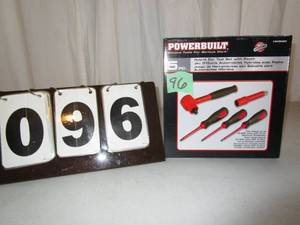 lot 96 image: Powerbuilt Hybrid 5pc Tool Set