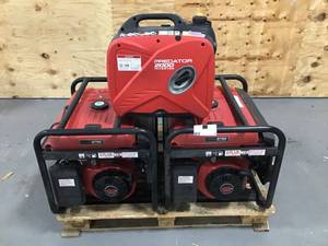 Lot Of 3 2,0008,750 Predator Gas Generators