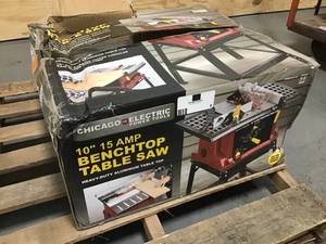 Chicago Electric 10 15 Amp Benchtop Table Saw