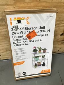 HDX 3-Shelf Storage Unit 24x13x30