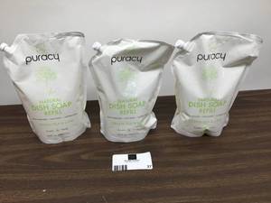 Lot Of 3 Puracy Dish Soap Refil