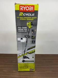 Ryobi 25cc 2-Cycle Attachment Capable Full Crank Straight Gas Shaft String Trimmer
