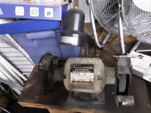 Bench Grinder With Work Light