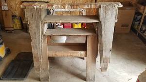 lot 38 image: (3) Wood Sawhorses