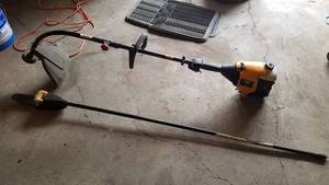 lot 56 image: Poulon Pro Weed Trimmer w Pruner Attachment