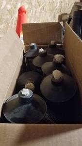 lot 69 image: (8) Refillable Tiki Torch Cans w Wicks