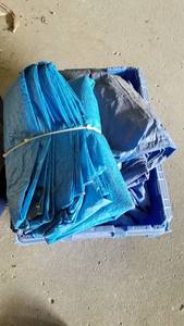 lot 159 image: Tote Full of Assorted Tarps