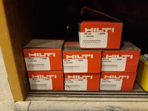 lot 242 image: Shelf Lot of HILTI Fasteners, .27 Calibur Loads and More