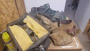 lot 215 image: Lot of Assorted Tool Pouches and More