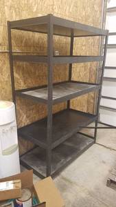lot 217 image: 5 Tier Metal Shelf