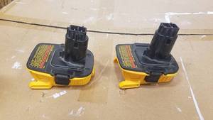 lot 258 image: Lot of 2 DeWalt Power Adapters - Lithium to 18V Adapter