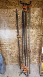 lot 265 image: Lot of 5 Bar Clamps
