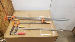 lot 266 image: (4) Sliding Bar Clamps