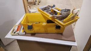lot 280 image: Toolbox full of Drill Bits, Blades and More