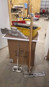 lot 284 image: Large Lot of Drywall Tools and Toolbox