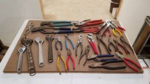 lot 317 image: Lot of Crescent Wrenches, Channel Lock Pliers and More