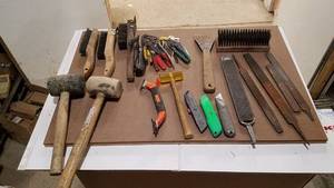lot 319 image: Lot of Files, Hammers, Rasp and More