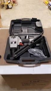 lot 334 image: Tiger Claw Pneumatic Deck Installation Nailer w Case and Nails