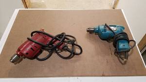 lot 341 image: Makita 6404 38 Drill and Milwaukee Magnun HoleShooter 14 Drill