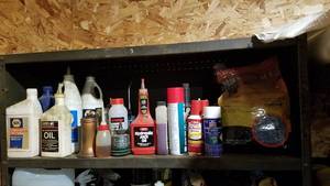 lot 373 image: Shelf Lot of Oil, Di-Electric Grease and More