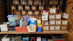 lot 393 image: Shelf Lot of Concrete Anchors and Screws