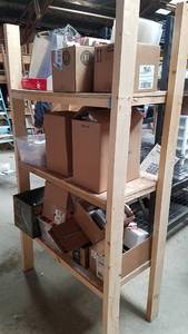 lot 413 image: Shelf and Contents - Retail Display Tags, (20) Clipboards, and More