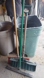 lot 133 image: (2) Snow Shovels and SqueeGee