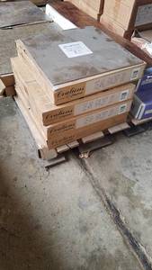 lot 24 image: 4 Cases Congoleum Textured Slate Tiles 14 x 14