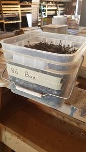lot 51 image: Bucket of 3d Box Nails