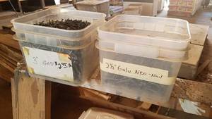 lot 58 image: (2) Buckets of Galvanized Neo-Nails 2-12