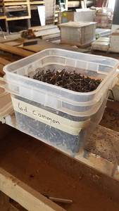 lot 72 image: Bucket of 6d Common Nails
