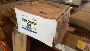 lot 82 image: 50 LB Box 6d Bright Common Nails