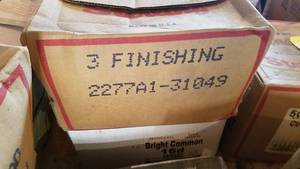 lot 97 image: 50 LB Box 3d Finishing Nails