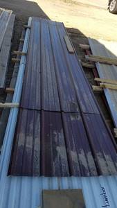 lot 115 image: 2 Sheets Brown Pro-Rib Steel 12 and 10